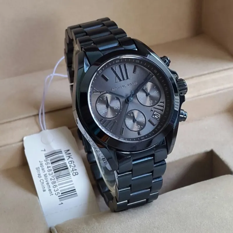 Michael Kors Bradshaw Blue Dress Fashion Ladies Watch- MK6248